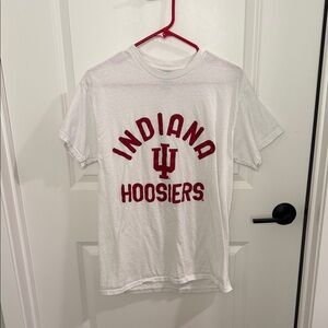 Indiana Hoosiers White Red Graphic Tee